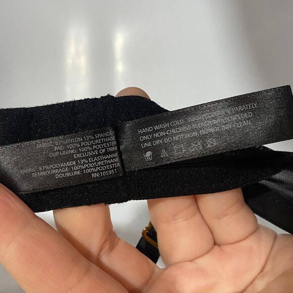 Natori Black Multiway Bra Adjustable Straps Wired Molded Cups Sz 32DD - Picture 7 of 9